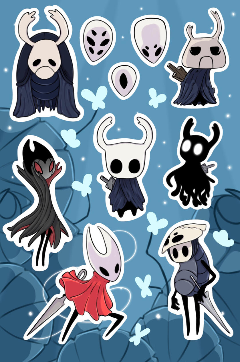 Hollow Knight Sticker Sheet Hollow Knight Sticker Sheet